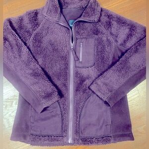 Kids Cozy Full-Zip Jacket - Deep Plum